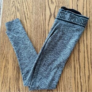 PINK Victoria's Secret Heathered Gray Leggings Workout Pants